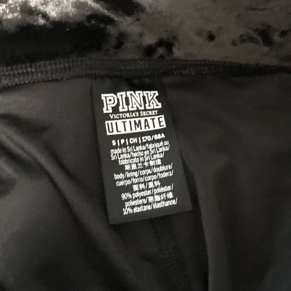 ‼️SOLD‼️ PINK Victoria’s Secret Velvet Leggings - Picture 4 of 4